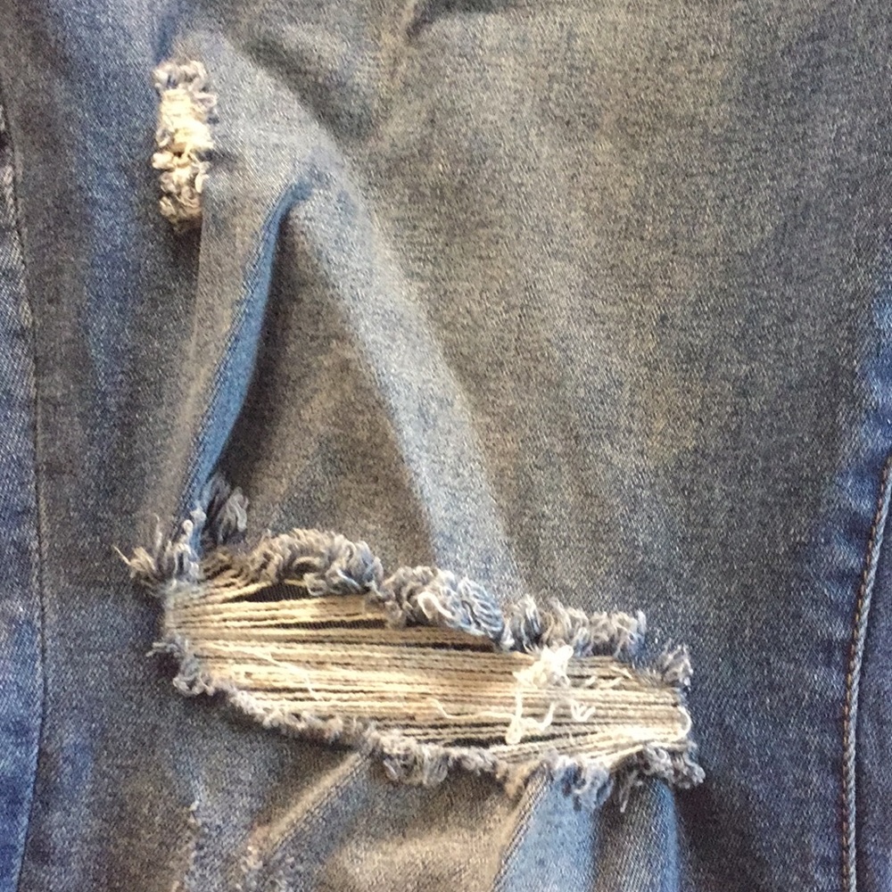 Warp & Weft Button Fly Ankle Boot Cut Jeans, 22 - Picture 7 of 7